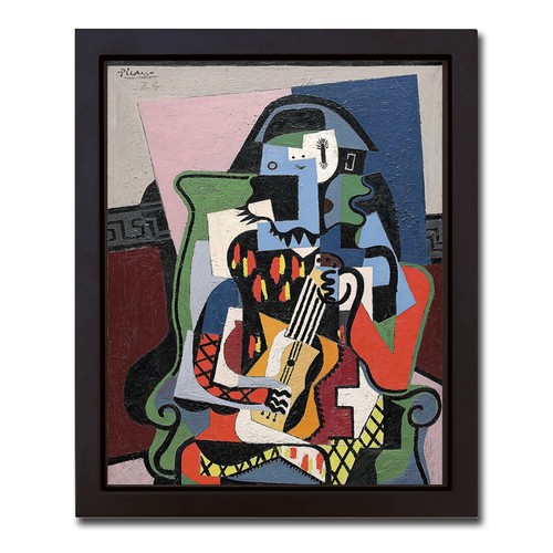 Musicista arlecchino nero con