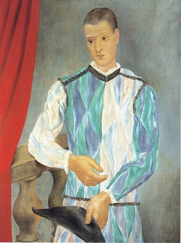 Arlecchino picasso 1917 poster - picasso,
