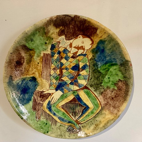 Piatto ceramica studio vintage