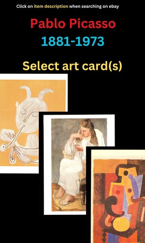 Pablo picasso art cards - art,
