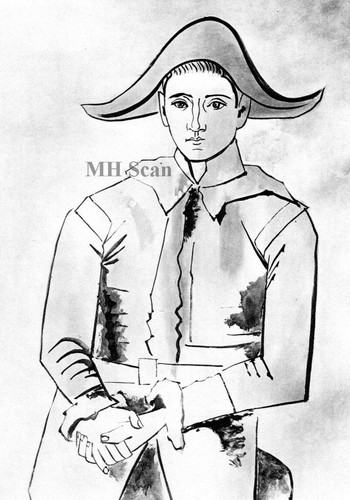 Pablo picasso arlecchino con - pablo,