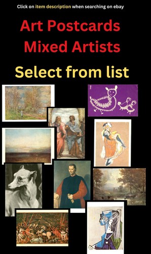 Unused art cards mixed - of,