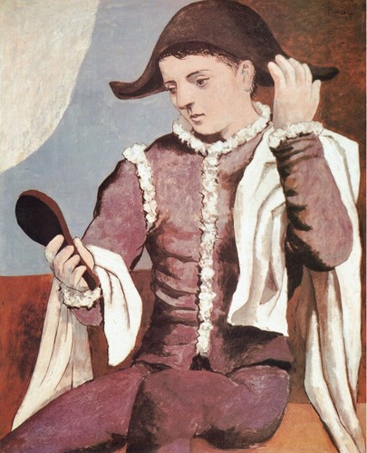 Pablo picasso arlecchino con - -,