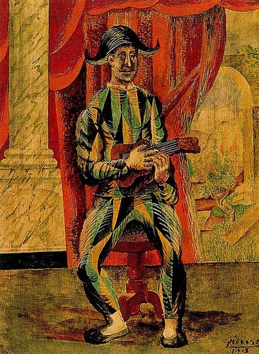 Arlecchino con chitarra - , (1918)