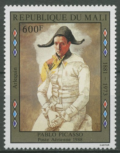 Quadro arlecchino mali 1988 - mali, di