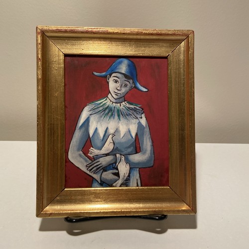Dipinto miniatura olio - , tela