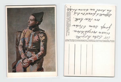 Vintage postcard pablo picasso - postcard,