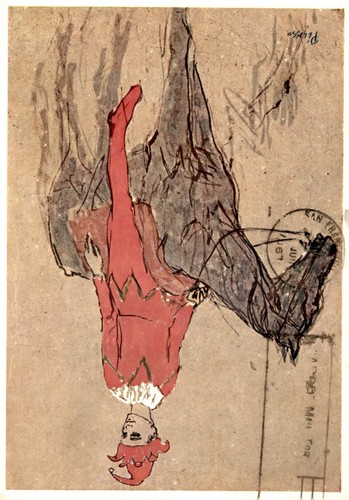 Cartolina arlecchino a - cartolina, "arlecchino