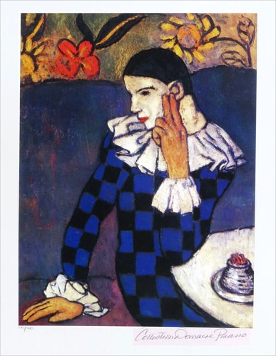 Pablo picasso arlecchino - pablo,