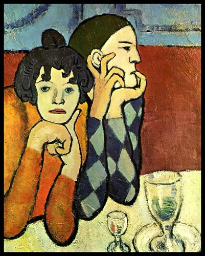 Pablo picasso arlecchino - "arlecchino, e