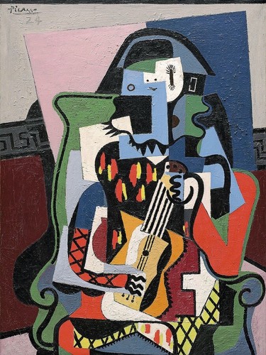 Arlecchino musicista 1924 - arlecchino,
