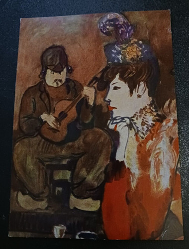 Cartolina vintage picasso - cartolina,